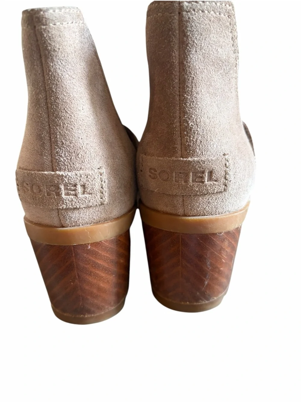Sorel Cate cut-out booties Beige Suede